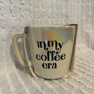 Iridescent Mug with Black Text